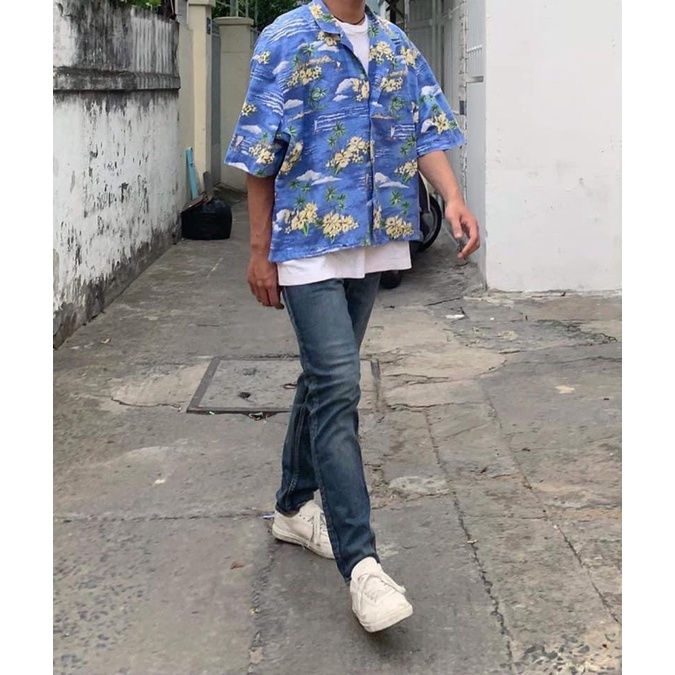 Quần Jeans Nam Ống Côn Slimfit Slim fit Giordano korea