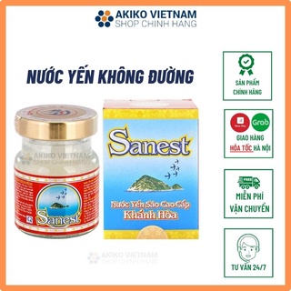 Yến Sào ❤ FREESHIP ❤ Nước Yến Sào Cao Cấp Khánh Hòa Sanest Có Đường Lọ 70ml, Nước yến sào