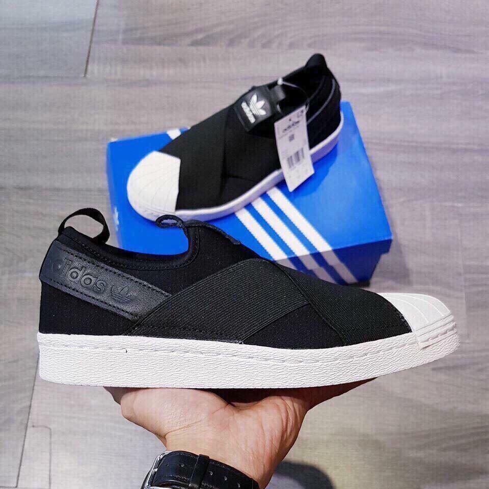 Giày thể thao ADIDAS Slipon mũi sò quai chéo huyền thoại