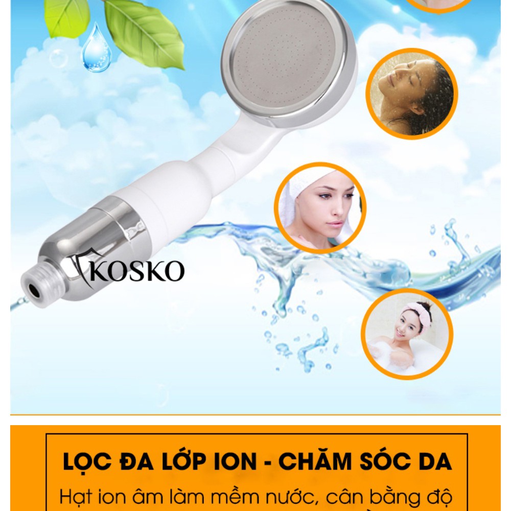 Tay sen siêu tăng áp lõi lọc Nano Eurolife EL-H109-N (Trắng bạc) - Khoáng Khuẩn