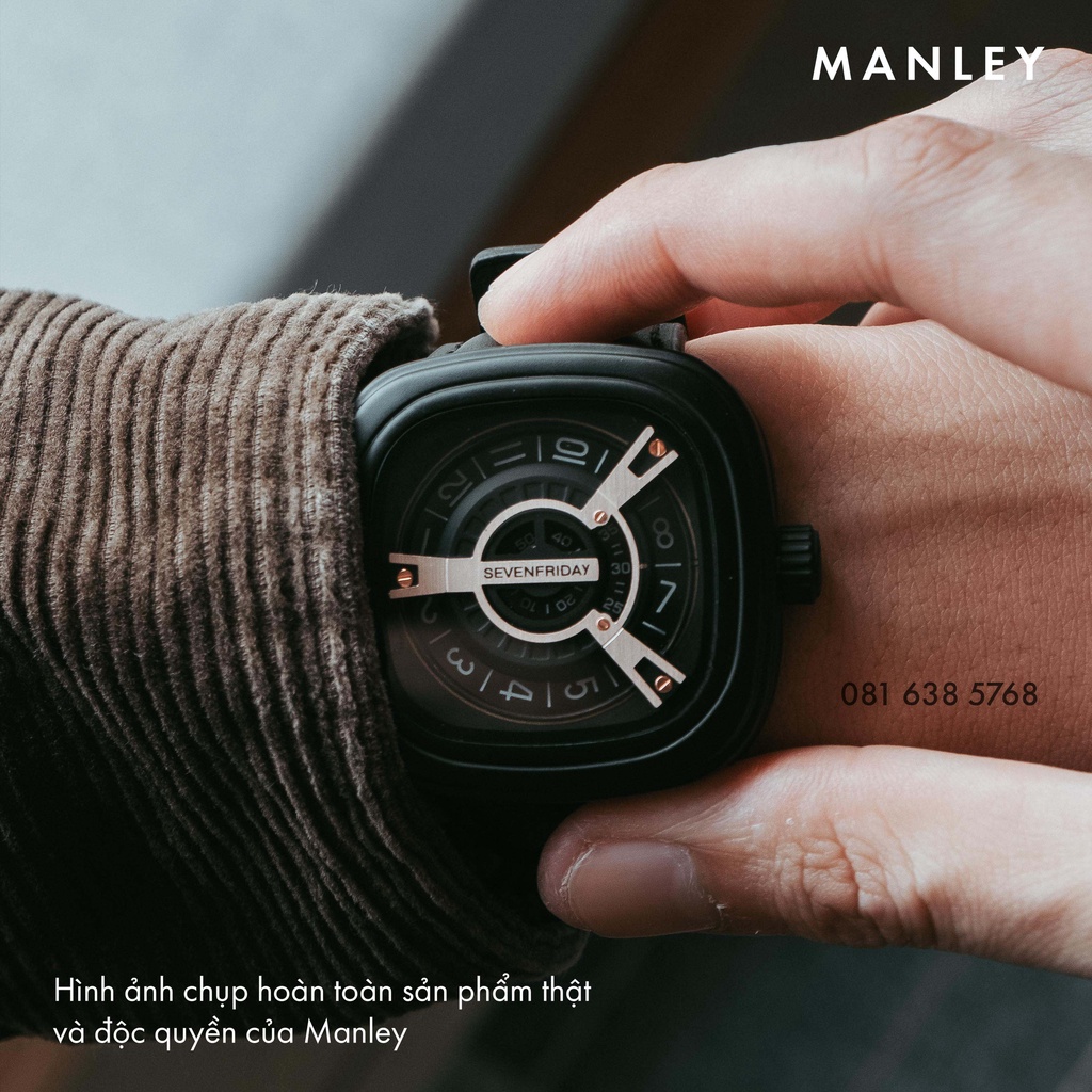 Đồng hồ Nam SEVEN FRIDAY M01 giá rẻ, dây da, máy Nhật, bảo hành 12 tháng