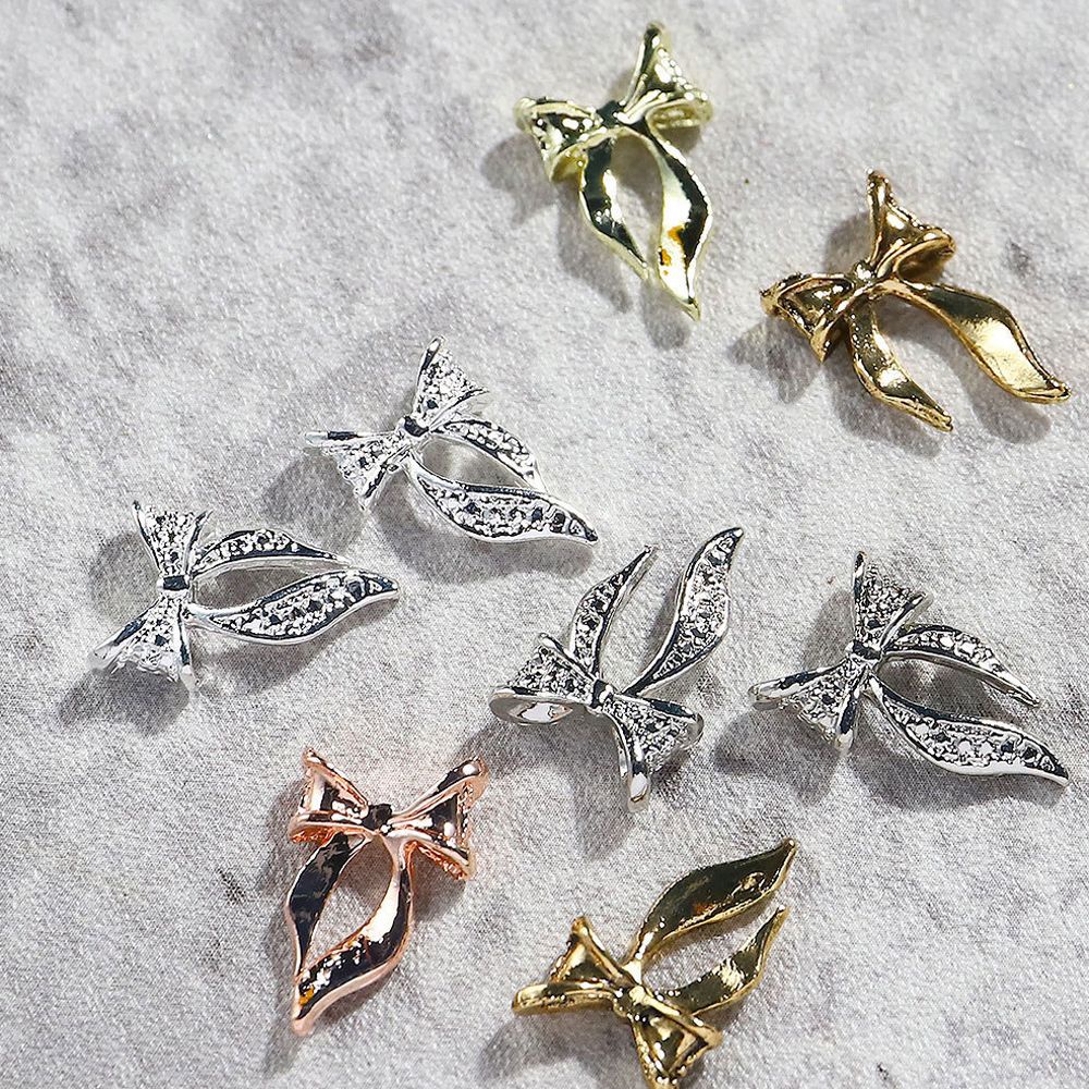 [Hàng mới về] Phụ kiện trang trí móng tay hình bướm hiệu ứng hào quang 3D nhiều kiểu tùy chọn phong cách Nhật Bản