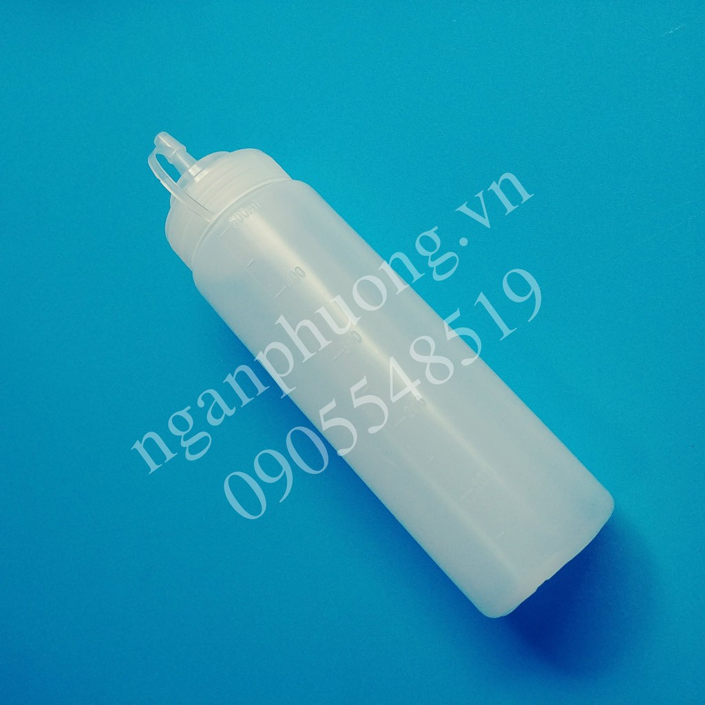 Bình nhựa đựng nước sốt 500ml