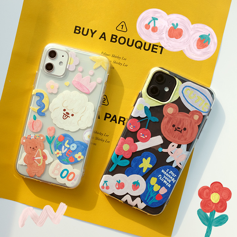 Ốp Lưng Mềm Chống Sốc In Hình Tranh Sơn Dầu Cho Iphone 11 Pro Xr / Xs / X 7 8 Plus | BigBuy360 - bigbuy360.vn