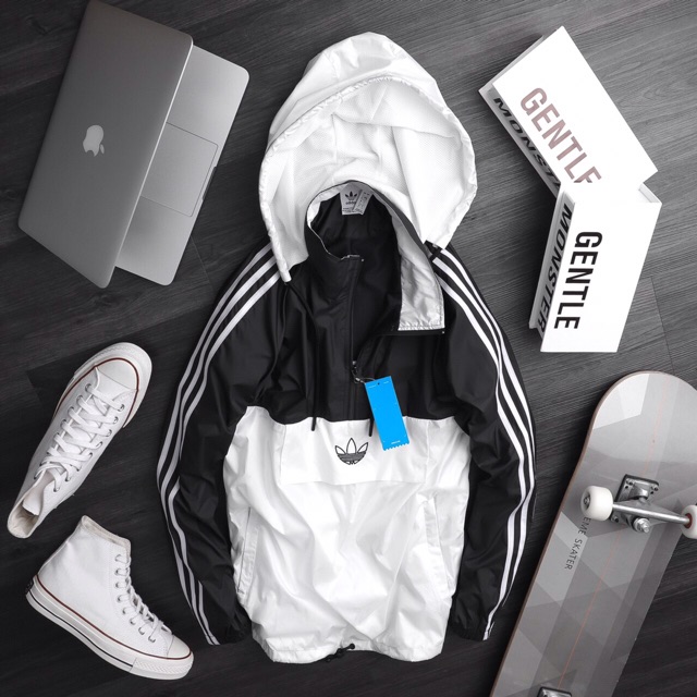 Áo khoác gió dù Das originals jacket logo