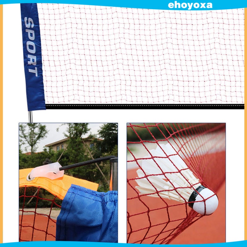 Bộ Lưới Đánh Cầu Lông / Tennis / Bóng Đá Bằng Nylon Nhỏ Gọn Cho Trẻ Em