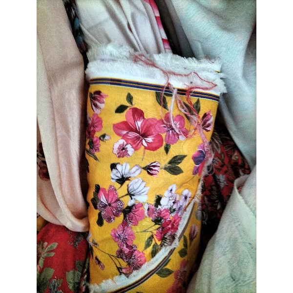 Sale_Áo dài gấm xốp tăm in hoa_có bigsize