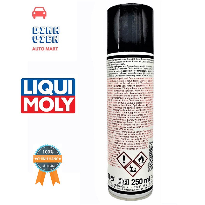 [ HỮU ÍCH] Chai xịt dưỡng sên cao cấp Liqui Moly 1508 250ml. chống mài mòn bánh răng, kéo dài tuổi thọ cho dây sên.