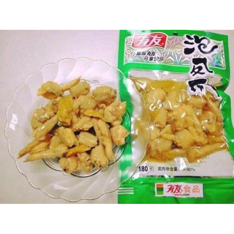 com bo 10 gói chân gà yuyu 180g