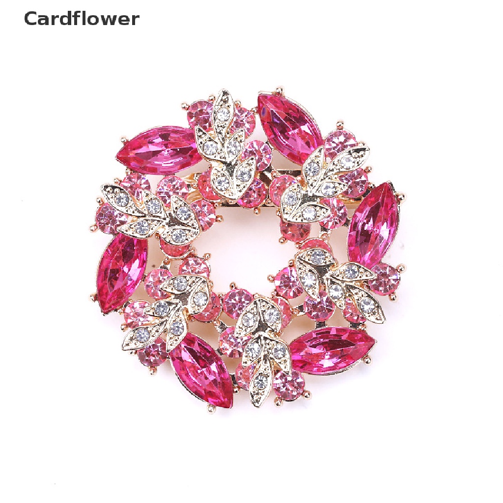 Ghim Cài Áo Hình Hoa Đính Đá Thời Trang Cho Nữ