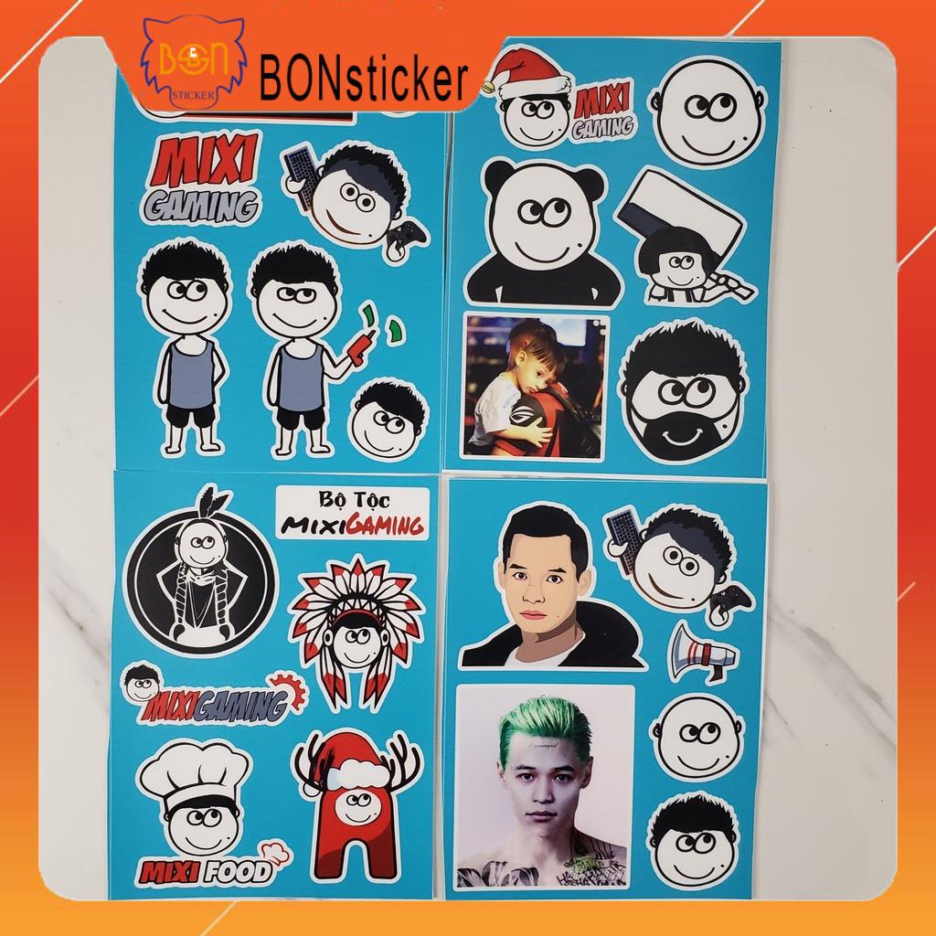 Sticker Hình Độ Mixi, Sticker Dán Xe, Tem Dán Xe Máy, Xe Điện Chống Thấm Nước,Hình Dán Chống Bay Màu