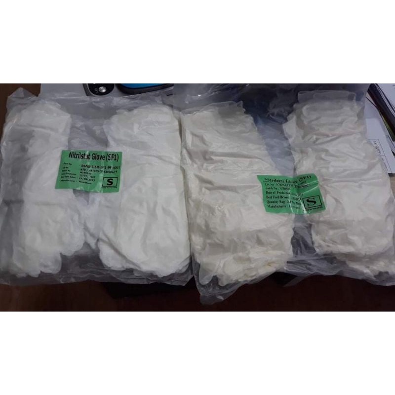 Nguyên bịch 50 đôi găng tay phòng sạch nitrilstat Glove nhập khẩu Malaysia siêu dai