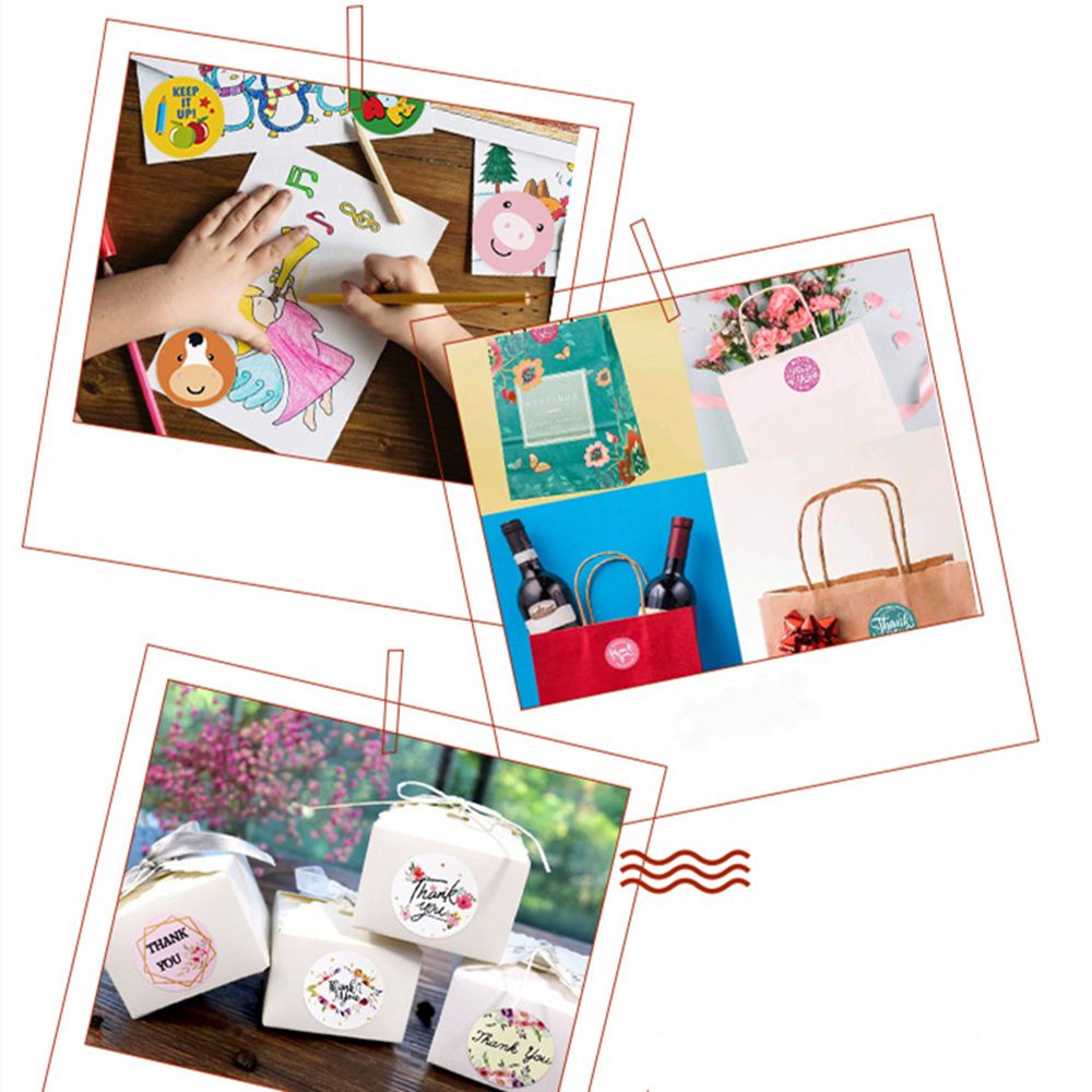 📞Đầu💻 Nhãn Dán In Chữ Thank You Dùng Trang Trí Sổ Tay/Nhật Ký DIY