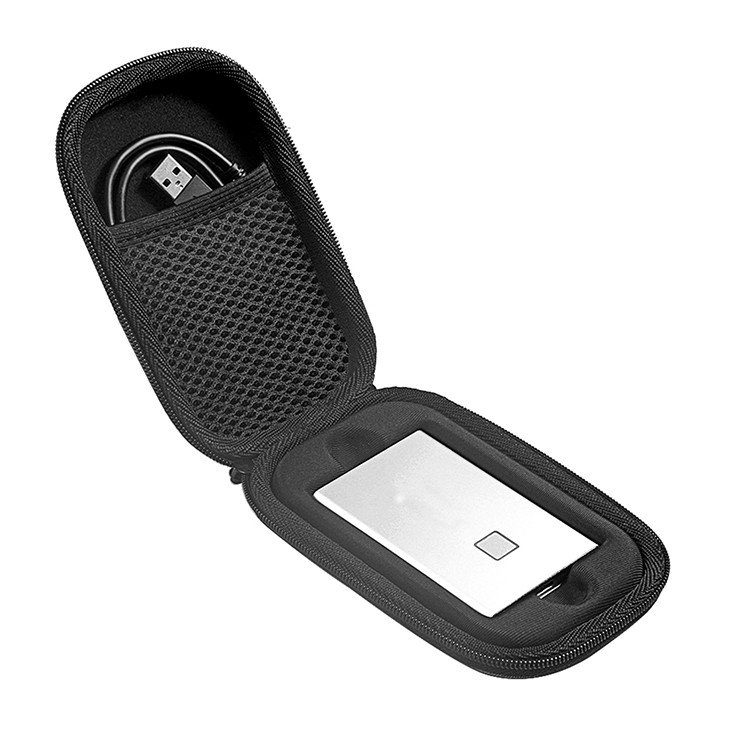 Túi đựng màu trơn trọng lượng nhẹ chống va đập bằng EVA bảo vệ có vỏ silicon cho SSD di động Samsung T7 Touch | BigBuy360 - bigbuy360.vn