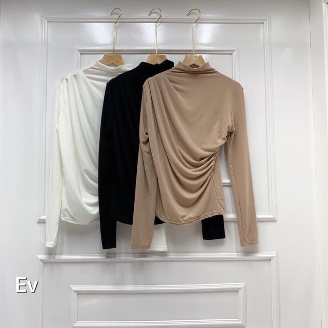 ÁO NHÚM CỔ LEO TAY DÀI MS11376