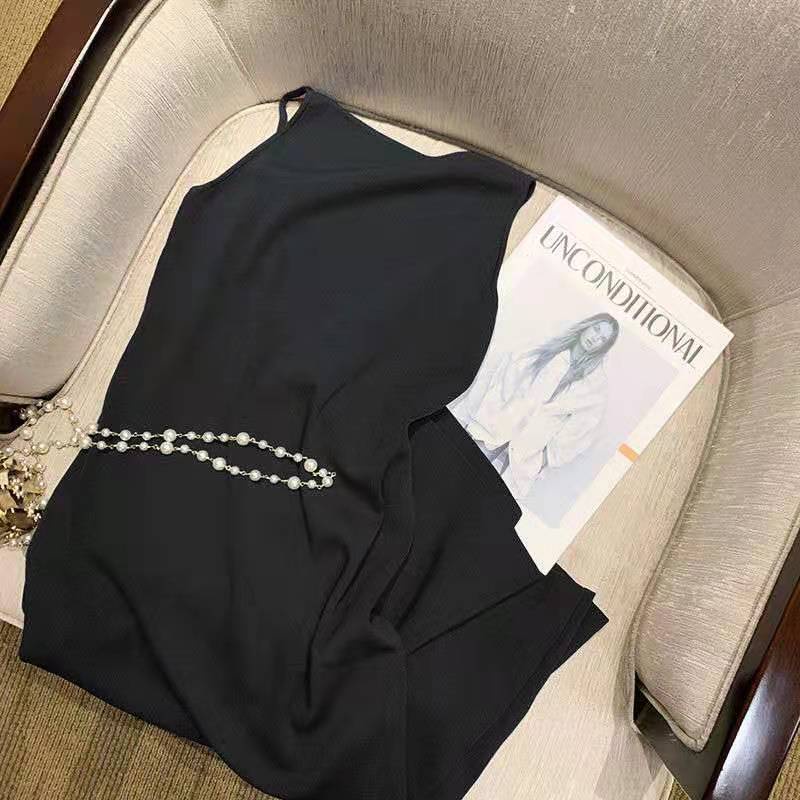 Đầm Dài Hai Dây Màu Trơn Phong Cách Phương Tây Thời Trang Cho Nữ