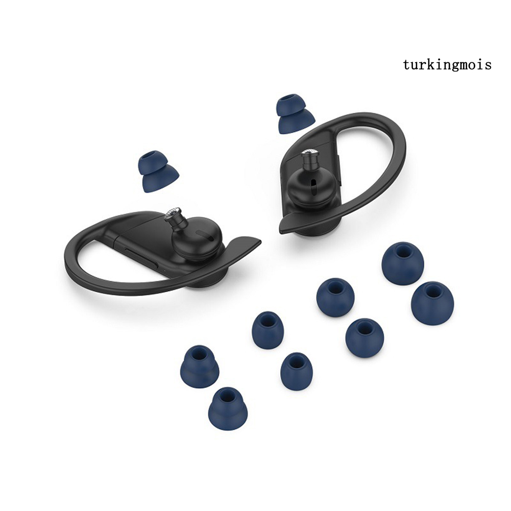 Set 8 Nút Nhét Tai Nghe Bluetooth Nhét Tai Bằng Silicon Mềm Cho Powerbeats Pro / 3