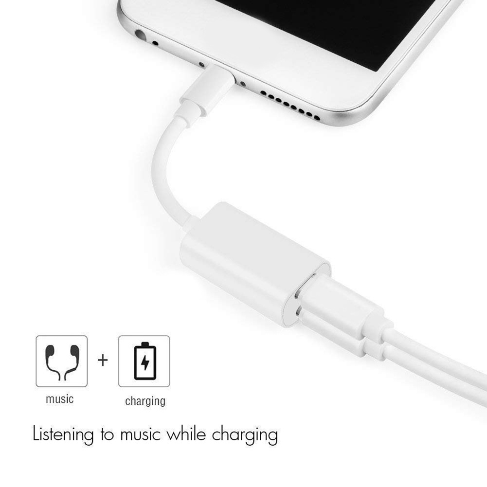 Đầu Chia Cổng Sạc Và Tai Nghe 2 Trong 1 Tiện Dụng Cho ip