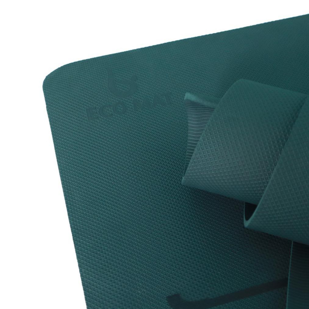 Thảm Tập Yoga 686ECO8MMDT ECO MAT [FREESHIP] Thảm Chất Liệu TPE Cao Su Định Tuyến Kèm Túi Dây và Đựng Cao Cấp Trend 2020