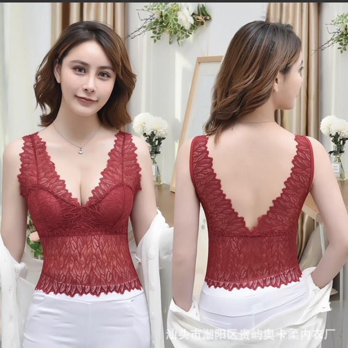 áo croptop 2 dây mặc với vest sang trọng màu đen, trắng bra mặc đi biển