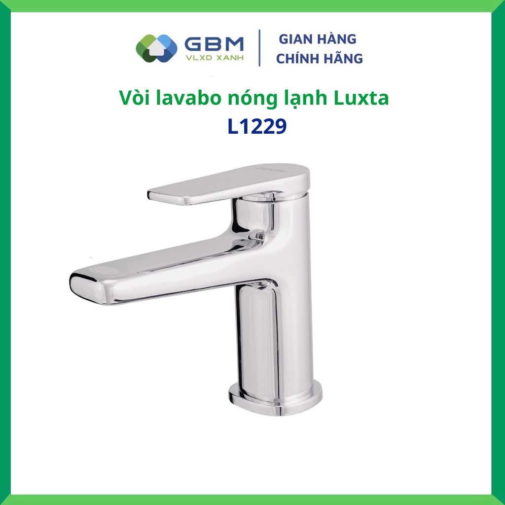 [Mã BMBAU300 giảm 10% đơn 499K] Vòi Lavabo Nóng Lạnh Luxta L1229-VLXA XANH