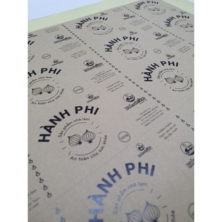Decal giấy Kraft (da bò), lốc 50 tờ a4