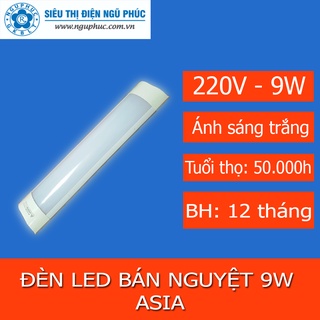 Đèn tuýp led bán nguyệt 30cm, 9w - Asia