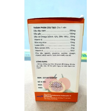 Dầu gấc + Omega 3  - Giúp sáng mắt, đẹp da