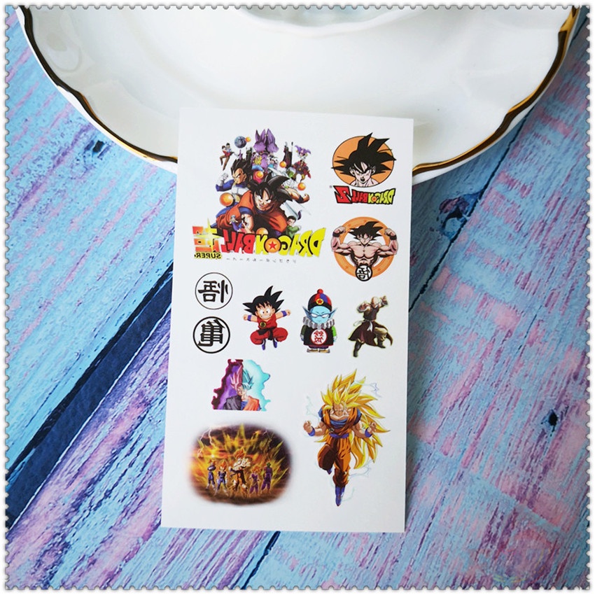 ✿ Hình Xăm Dán Tạm Thời Mini Hình Dragon Ball Series 01-01 ✿ 1 Tấm Hình Xăm Dán Gợi Cảm Chống Nước