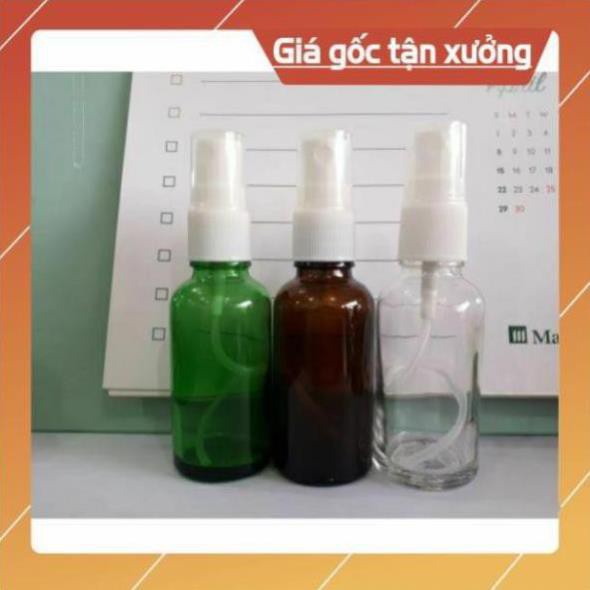 [RẺ VÔ ĐỊCH] Chai xịt phun sương thủy tinh 15ml,20ml,30ml , chai lọ thủy tinh , chai lọ mỹ phẩm , chai chiết nước hoa