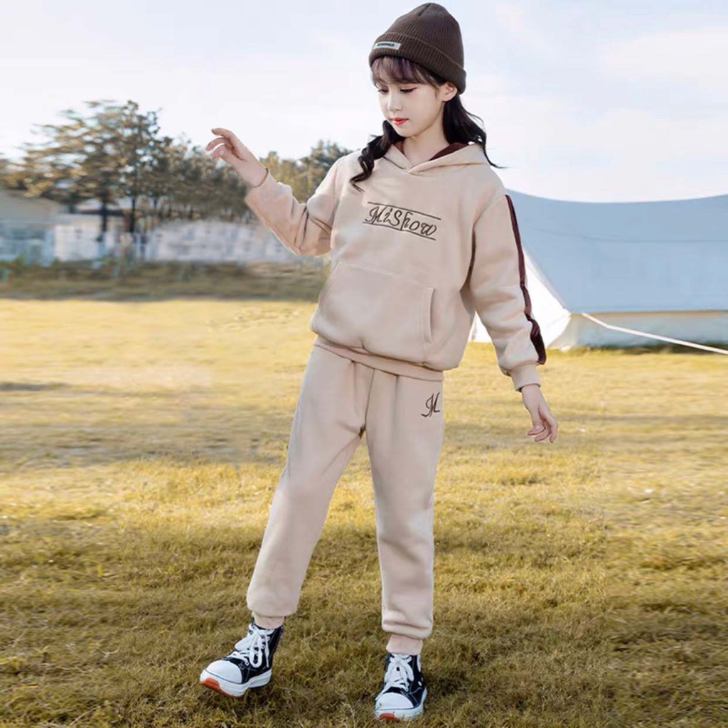 Bộ quần áo thu đông trẻ em 14-46kg dành cho bé gái đáng yêu xinh xắn mẫu Mishow