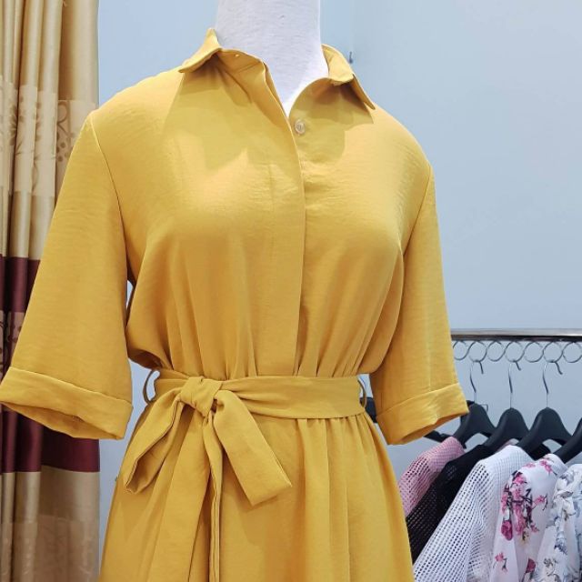 Váy xoè thắt nơ eo