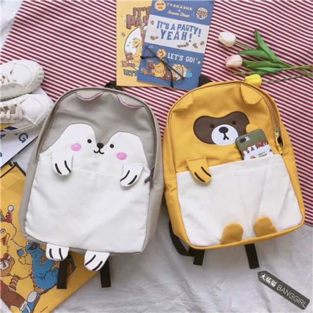 🍀ORDER TAOBAO🍀 Balo ulzzang con vật ngộ nghĩnh / Balo thú cưng (có ảnh thật )