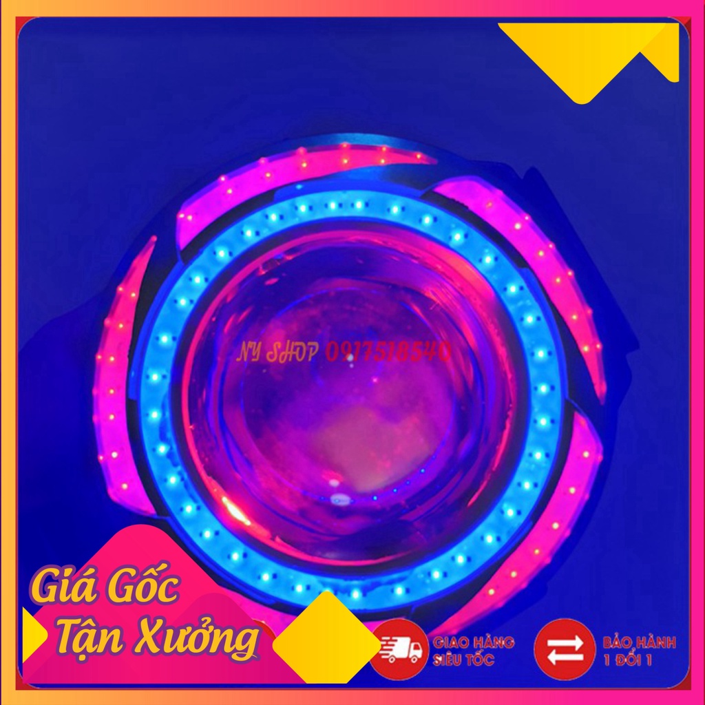 ĐÈN LED U11 TRỢ SÁNG LỒNG NHÔM (3 chế độ, 2 vòng led, tặng công tắc on/off nhỏ)  (Ảnh Sp thật)