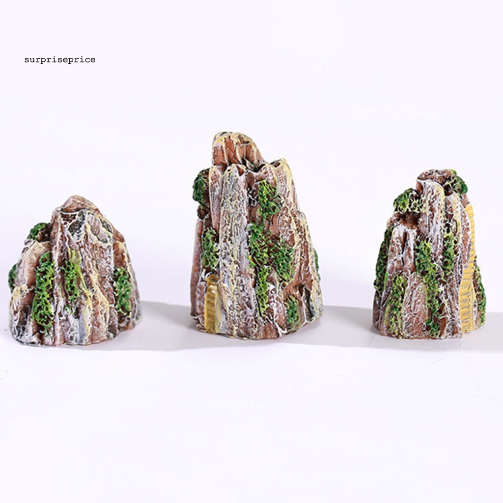 Bể Cá Mini Kết Cấu Núi Đáng Yêu Để Bàn Trang Trí Văn Phòng / Vườn Cây