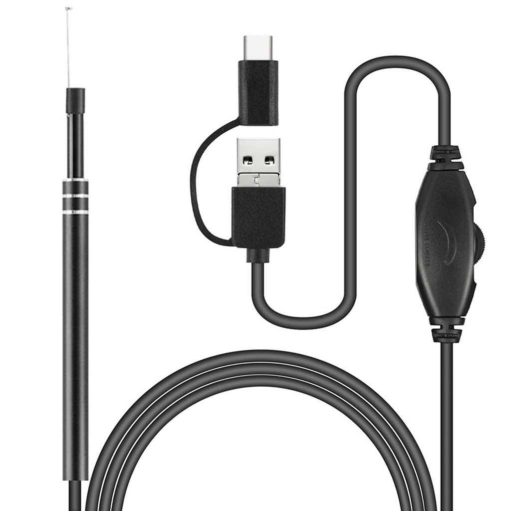 Camera Nội Soi Tai Siêu Nét Tặng Kèm Bộ Đầu Lấy Ráy Tai