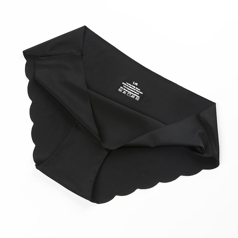 Set 3 quần lót ZXYOUPING lưng thấp viền bèo màu trơn size M-XXL thời trang dành cho nữ