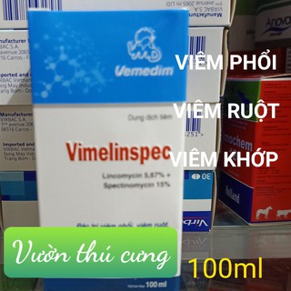 Vimelinspec 100ml- khò khè, tiêu chảy có máu, viêm khớp