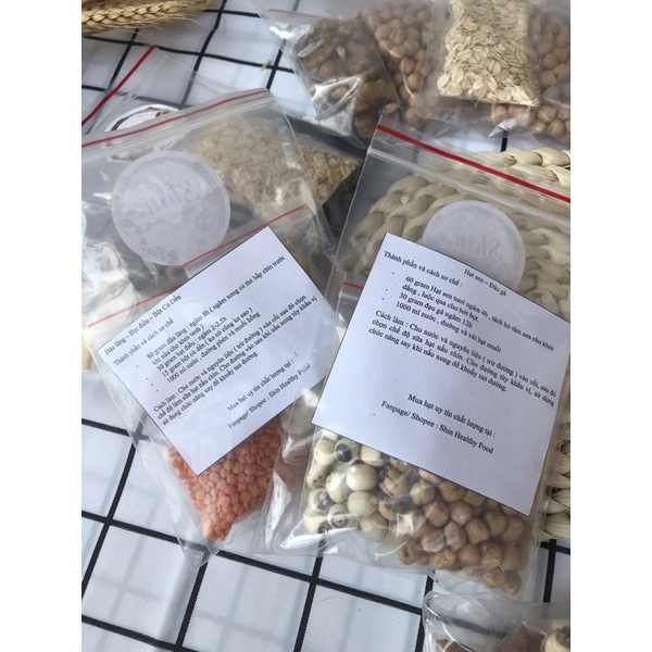 Gói mix hạt nấu sữa tăng cân