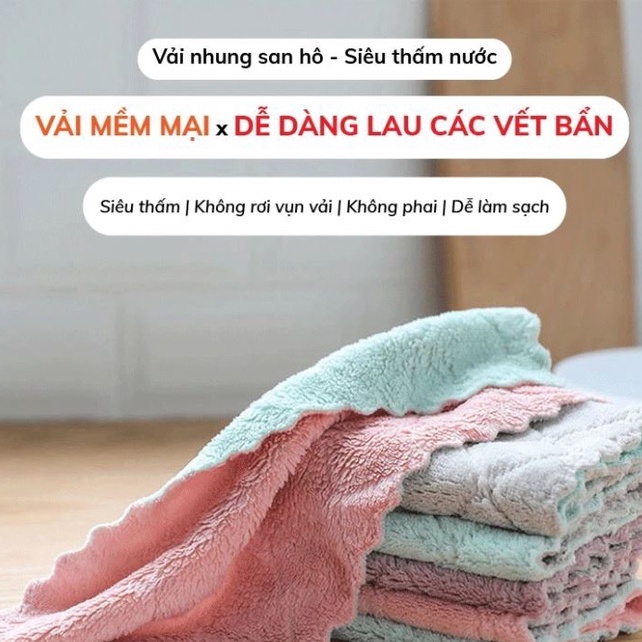 Khăn lau bếp đa năng thấm hút tốt, khăn lau tái sử dụng nhiều lần an toàn