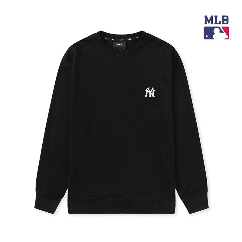 ❤❀  ❤ Mlb Áo Nỉ Dài Tay Cổ Tròn Thêu Họa Tiết Thời Trang Cho Nam Nữ
