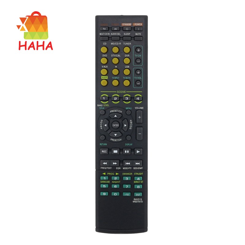 Thiết bị điều khiển từ xa Rav315 cho Yamaha Htr6040G Wk22730Eu Rx-V461 Htr-6050