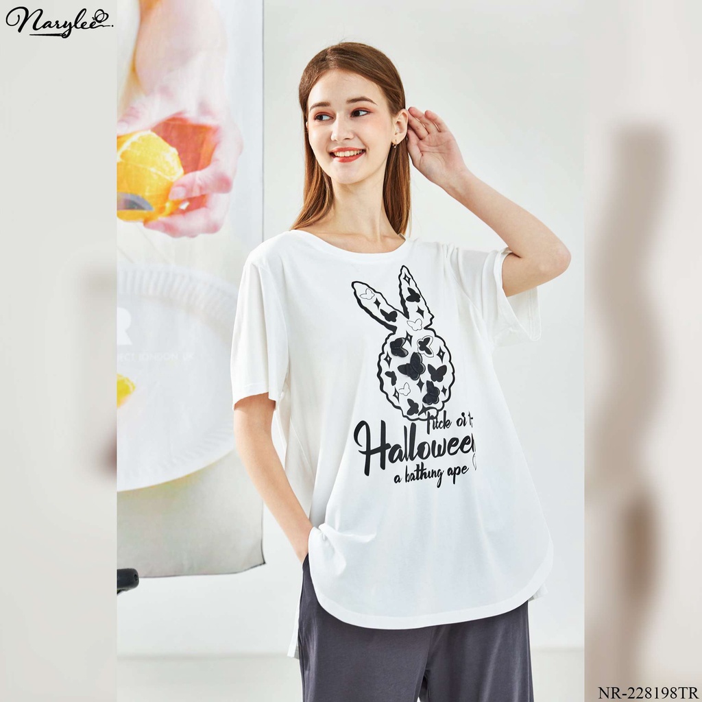 Đồ bộ mặc nhà nữ cao cấp Narylee áo cộc quần lửng chất cotton nhập khẩu mềm mịn chống tia UV kháng khuẩn mã NR228198