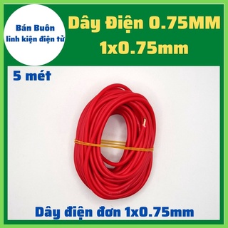 dây điện 1x0.5mm [Hàng xịn], dây 0.3mm, 0.75.1.0.1.5mm...