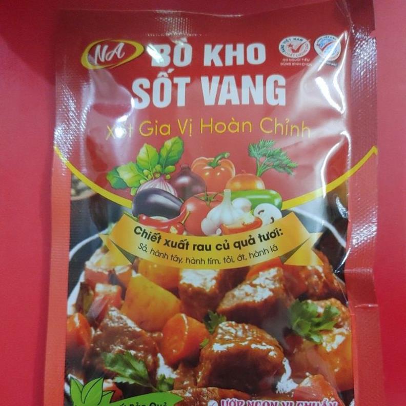 Xốt gia vị hoàn chỉnh bò kho sốt vang gói 80g