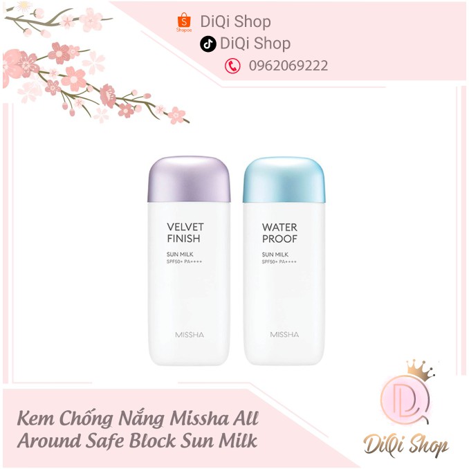 Kem chống nắng dạng sữa Missha