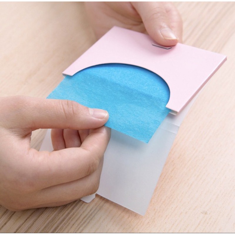 Giấy thấm dầu gói 50 tờ tiện lợi làm sạch thông thoáng lỗ chân lông | BigBuy360 - bigbuy360.vn