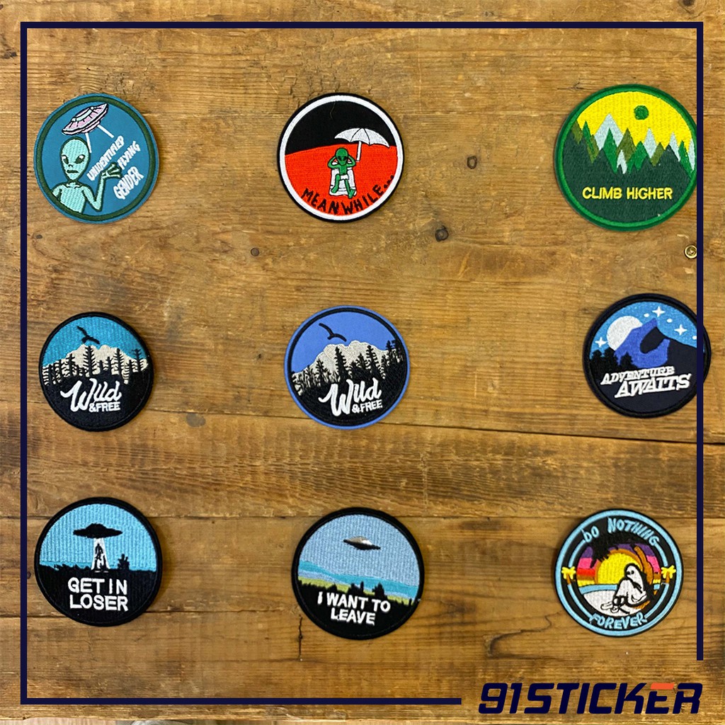 Sticker/Patch vải dùng ủi/là trang trí cho quần áo Jeans, Denim, Jacket, Pilot, mũ nón, phụ kiện, túi xách, balo ...