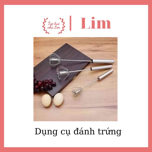 Cây Đánh Trứng Inox Có Trục Xoay Tự Động Tiện Dụng