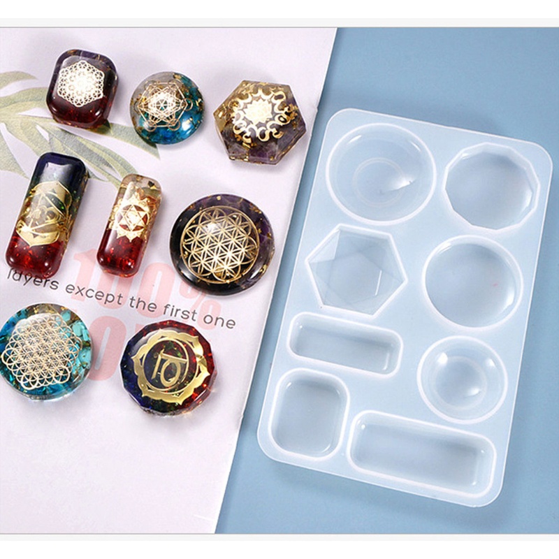 Khuôn Làm Bông Tai Epoxy Resin Pha Lê UV DIY